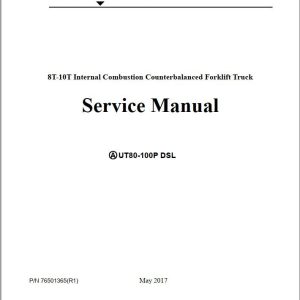 Yale Forklift A253 (UT80-100P) Operation Service Manual