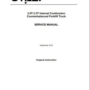 Yale Forklift A273 (UT20-32C) Service Manual