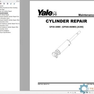 Yale Forklift A390 (GPGLP040MX, GP050MX, GP060MX) Service Manual
