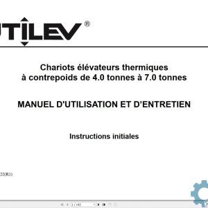 Yale Forklift A408 (UT40-50PS) Operation and Service Manual
