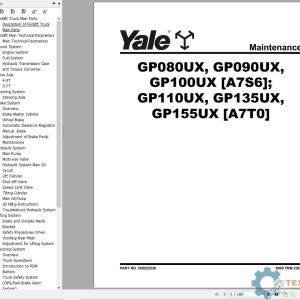 Yale Forklift A7T0 (GP110UX, GP135UX, GP155UX) Service Manual