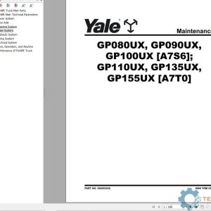 Yale Forklift A7T0 (GP50UX6, GP60UX6, GP70UX6 Europe) Service Manual