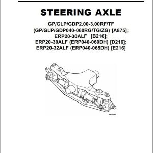 Yale Forklift A875 (GDPGLP20-30RFTF Europe) Service Manual