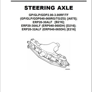 Yale Forklift A875 (GPGLP050-060ZG) Service Manual