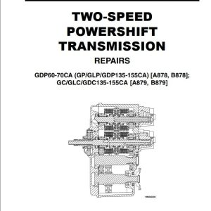 Yale Forklift A878 (GDP CA) Service Manual