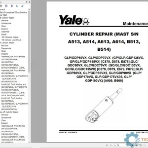 Yale Forklift A909 (GDPGLP170VX, GDPGLP190VX GDPGLP175VX36) Service Manual