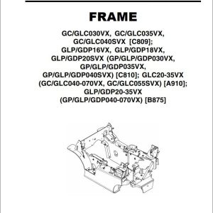 Yale Forklift A910 (GC_GLC040-GLC070VX) Service Manual