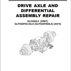 Yale Forklift A974 (GLP20LX GLP25LX GDP20LX GDP25LX Europe) Service Manual