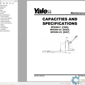 Yale Forklift B292 (MPE060VG, MPE080VG) Service Manual