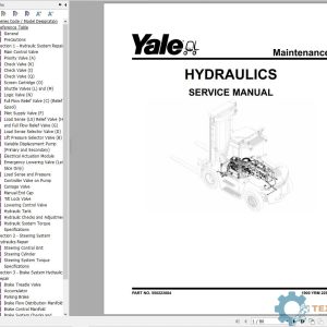 Yale Forklift B674 (GDP160EF9 to GDP180EF9 Europe) Service Manual
