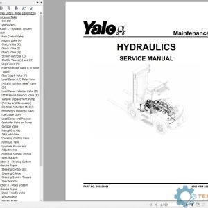 Yale Forklift B674 (GDP360EF36, GDP360EF48) Service Manual