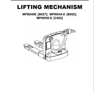 Yale Forklift B802 (MPW045E) Service Manual