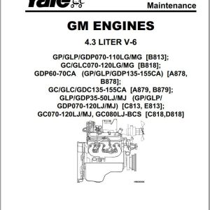 Yale Forklift B813 (GDP LG) Service Manual