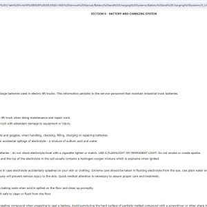 Yale Forklift B828 (MLW040-060) Service Manual
