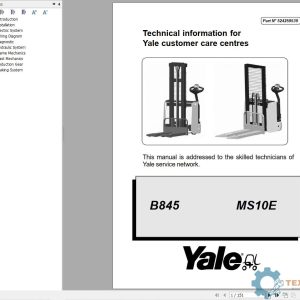 Yale Forklift B845 (MS10E - MS24HBE) Service Manual