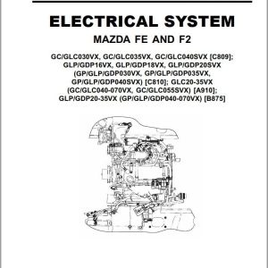 Yale Forklift B875 (GLP20-35VX, GDP20-35VX Europe) Service Manual