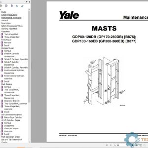 Yale Forklift B877 (GDP130-160EB Europe) Service Manual