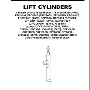 Yale Forklift B878 (GDPGLP60-70CA Europe) Service Manual