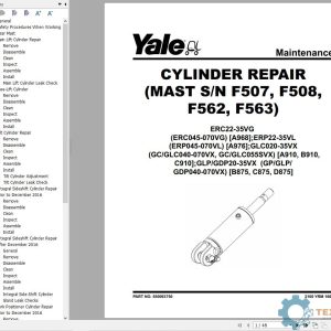 Yale Forklift B910 (GC_GLC040-070VX GC_GLC55SVX) Service Manual