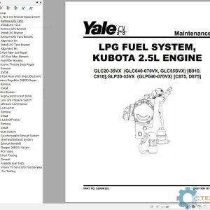 Yale Forklift B910 (GLC20VX, GLC25VX, GLC30VX, GLC35VX) Service Manual