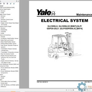 Yale Forklift B974 (GLP050LX, GDP50LX) Service Manual