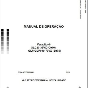 Yale Forklift B975 (GLPGDP040VX to GLPGDP070VX) Operation Manual PT