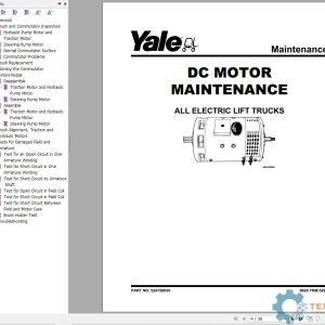 Yale Forklift C802 (MPW050E) Service Manual
