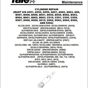 Yale Forklift C809 (GC_GLC 030-040 VX_SVX) Service Manual