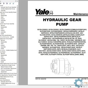 Yale Forklift C810 (GDPGLP16-18VX, GDPGLP20SVX Europe) Service Manual