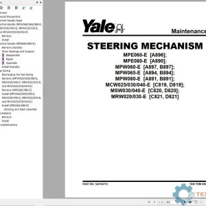 Yale Forklift C821 (MRW020-030E) Service Manual