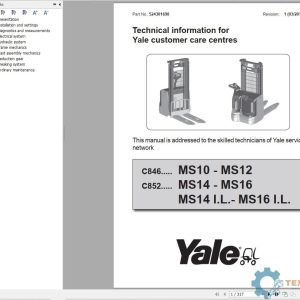 Yale Forklift C846 (MS10 AC, MS12 AC) Service Manual