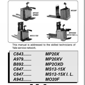 Yale Forklift C847 (MS12X, MS15X) Service Manual