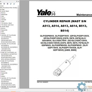 Yale Forklift C879 (GC135VX to GLC155VX) Service Manual