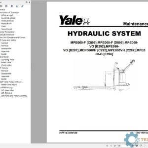 Yale Forklift C896 (MPE060-F) Service Manual