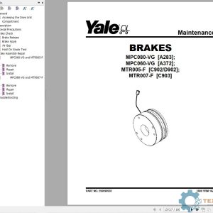 Yale Forklift C903 (MTR005-F, MTR007-F) Service Manual