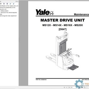 Yale Forklift D847 (MS12X - MS14X - MS16X - MS20X) Service Manual