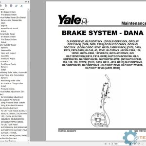 Yale Forklift F818 (GLC40-55VX, GLC55SVX) Service Manual