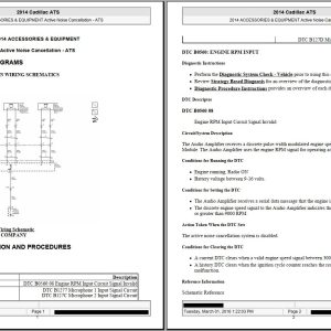 2013-2015 Cadillac ATS 5 Service Repair Manual and Electrical Wring Diagram