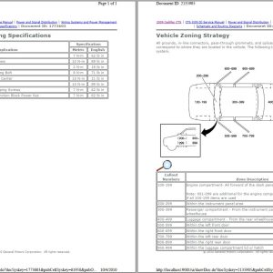 Cadillac CTS 2007-2011 Workshop Manual and Electrical Wiring Diagram