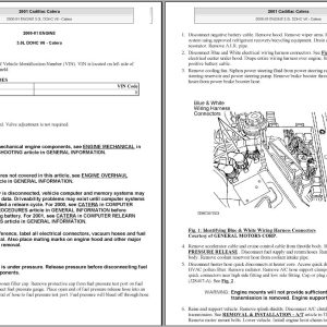 1997-2001 Cadillac Catera  Service Repair Manual