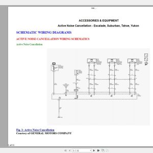 Cadillac Escalade Workshop Manual
