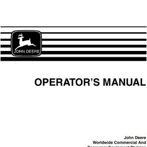 John Deere 4x2 6x4 Gator Trail Utility Vehicles Operator Manual OMM136970