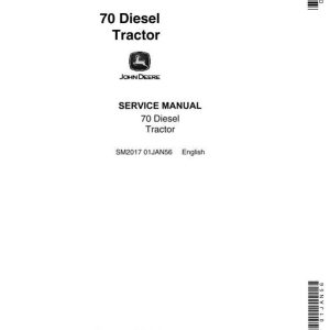 John Deere 70 Series Tractor Service Manual SM2017