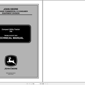 John Deere Compact Utility Tractor 790 Technical Manual TM2088 08.2003