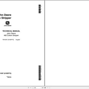 John Deere Cotton Stripper 482 Technical Manual TM1097