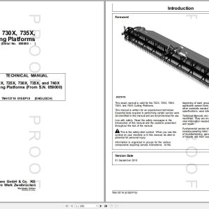 John Deere Cutting Platforms 722X 725X 730X 735X 740X Technical Manual TM413719 09.2019