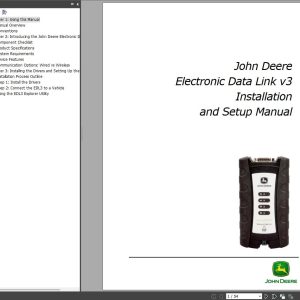 John Deere Electronic Data Link V3 Installation and Setup Manual