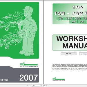 John Deere Global Garden Products 102 122 Hydro Workshop Manual
