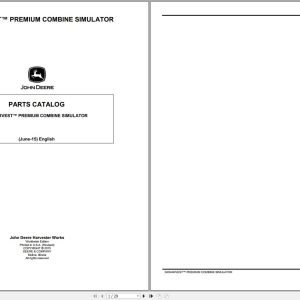 John Deere Goharvest Premium Combine Simulator Parts Catalog 06.2015