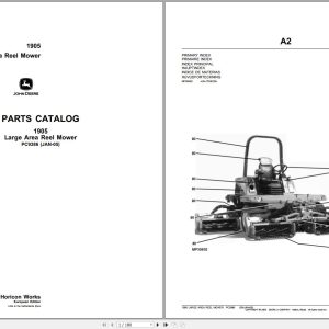 John Deere Hinged Frame Draper Platform HD50R Parts Catalog PC13713 04.2020